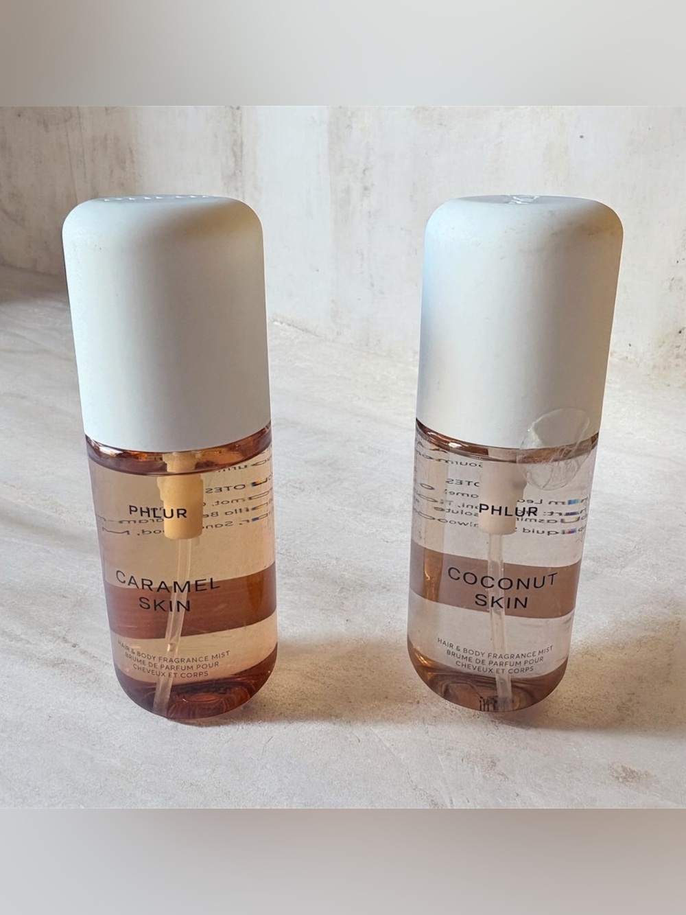 2 New Phlur Coconut Skin and Caramel Skin 90ml